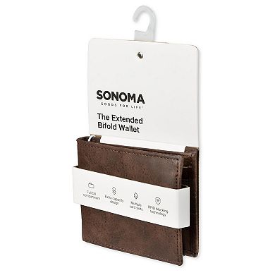 Men's Sonoma Goods For Life® RFID Extra Capacity Traveler Wallet