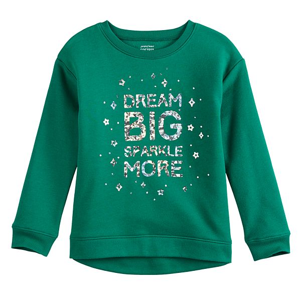 Girls 4-12 Jumping Beans® Holiday Fleece Sweatshirt