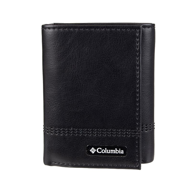 Mens Columbia RFID-Blocking Trifold Wallet, Black