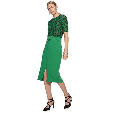 Women's Nine West Belted Pencil Skirt