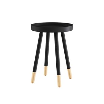 Lavish Home Round Two-Tone End Table