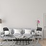 Lavish Home Black/Silver Folding Chairs