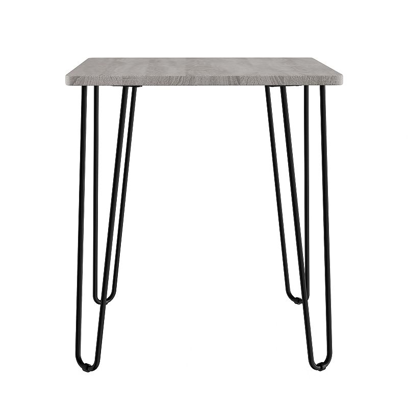 51150197 Lavish Home End Table with Hairpin Legs, Black sku 51150197