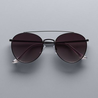 Simply Vera Vera Wang Dani 52mm Metal Rim Round Sunglasses