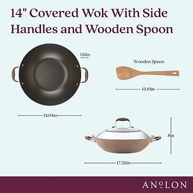Anolon Advanced Home 14-in. Hard-Anodized Nonstick Wok