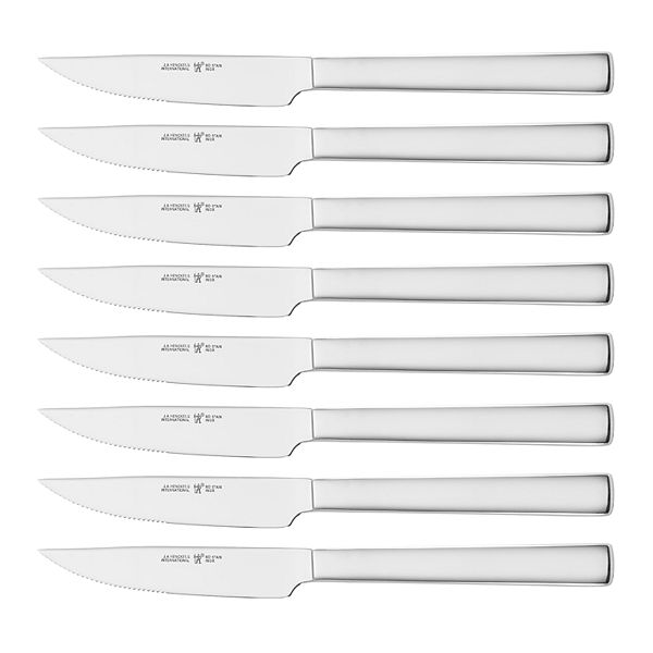 Henckels 8-pc Stainless Steel Serrated Steak Knife Set Silver 39309