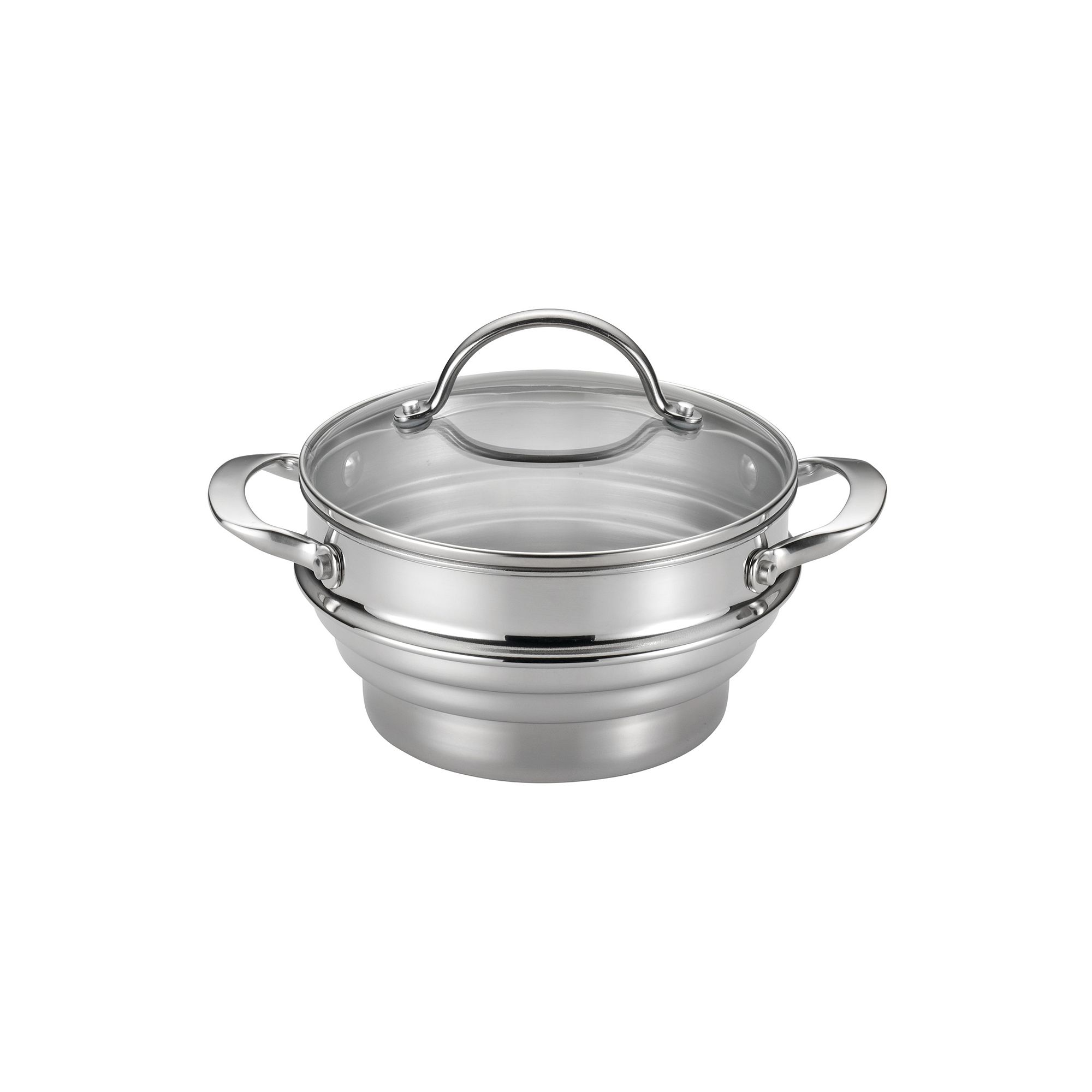 Anolon Classic Stainless Steel Universal Covered Steamer Insert, Silver