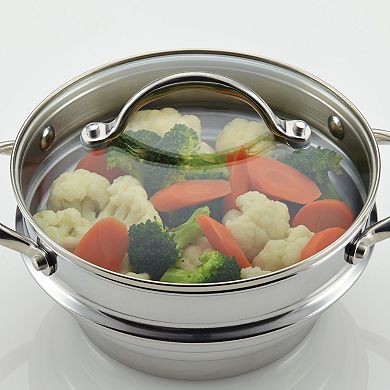Anolon Classic Stainless Steel Universal Covered Steamer Insert