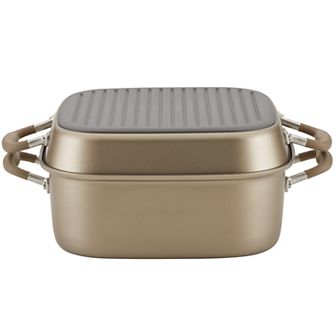 Anolon Advanced Home Hard-Anodized Nonstick Square Two-Step Meal Set