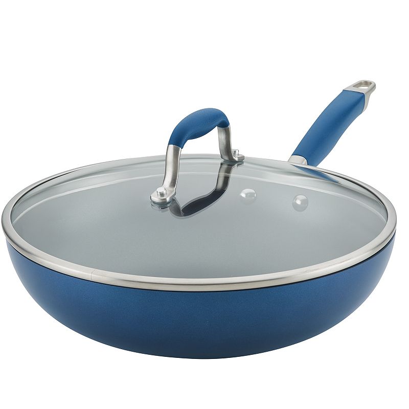Anolon Advanced 12-in. Hard-Anodized Nonstick Ultimate Pan, Blue, 12
