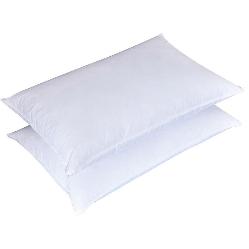 Dream On 2-pack Feather Pillow, White, Standard