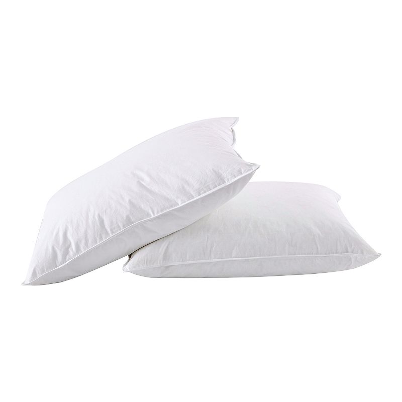 Dream On 2-pack White Goose Feather & Down Pillow, King