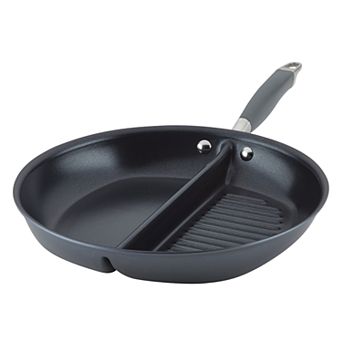 Anolon Advanced Home 12.5 in Divided Grill & Griddle Skillet