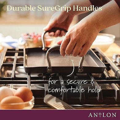 Anolon Advanced Home 10" x 18" Double Burner Griddle