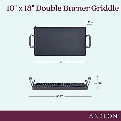 Anolon Advanced Home 10" x 18" Double Burner Griddle
