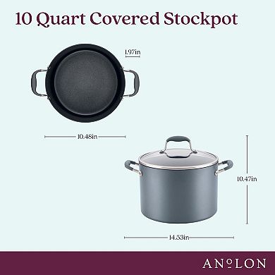 Anolon Advanced Home 10-qt. Wide Stockpot