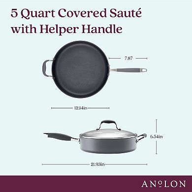 Anolon Advanced Home 5-qt. Sauté Pan with Helper Handle