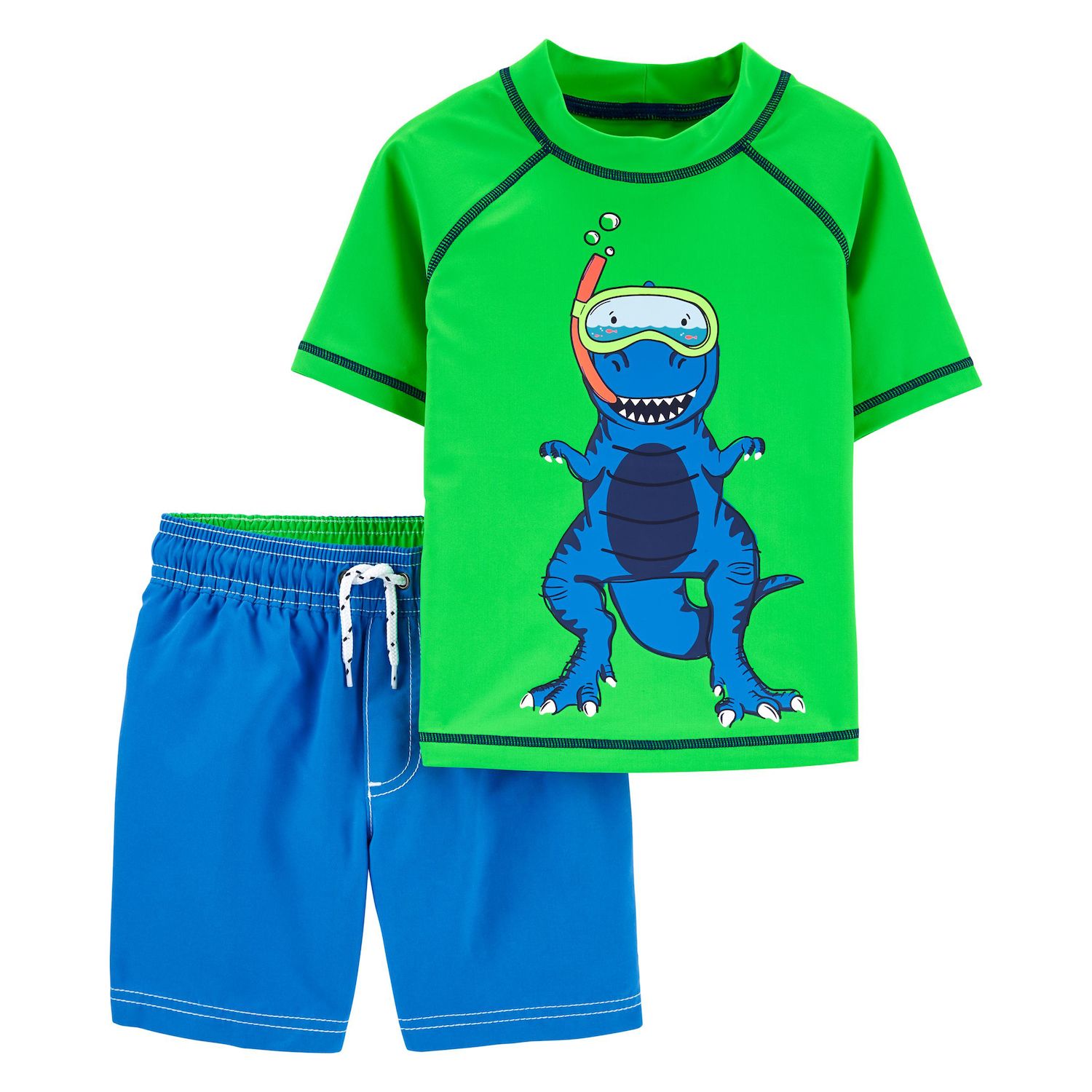 carter's dinosaur swim trunks