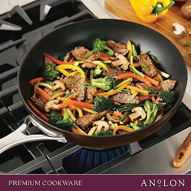 Anolon Nouvelle Copper Luxe 12-in. Stir-Fry Pan