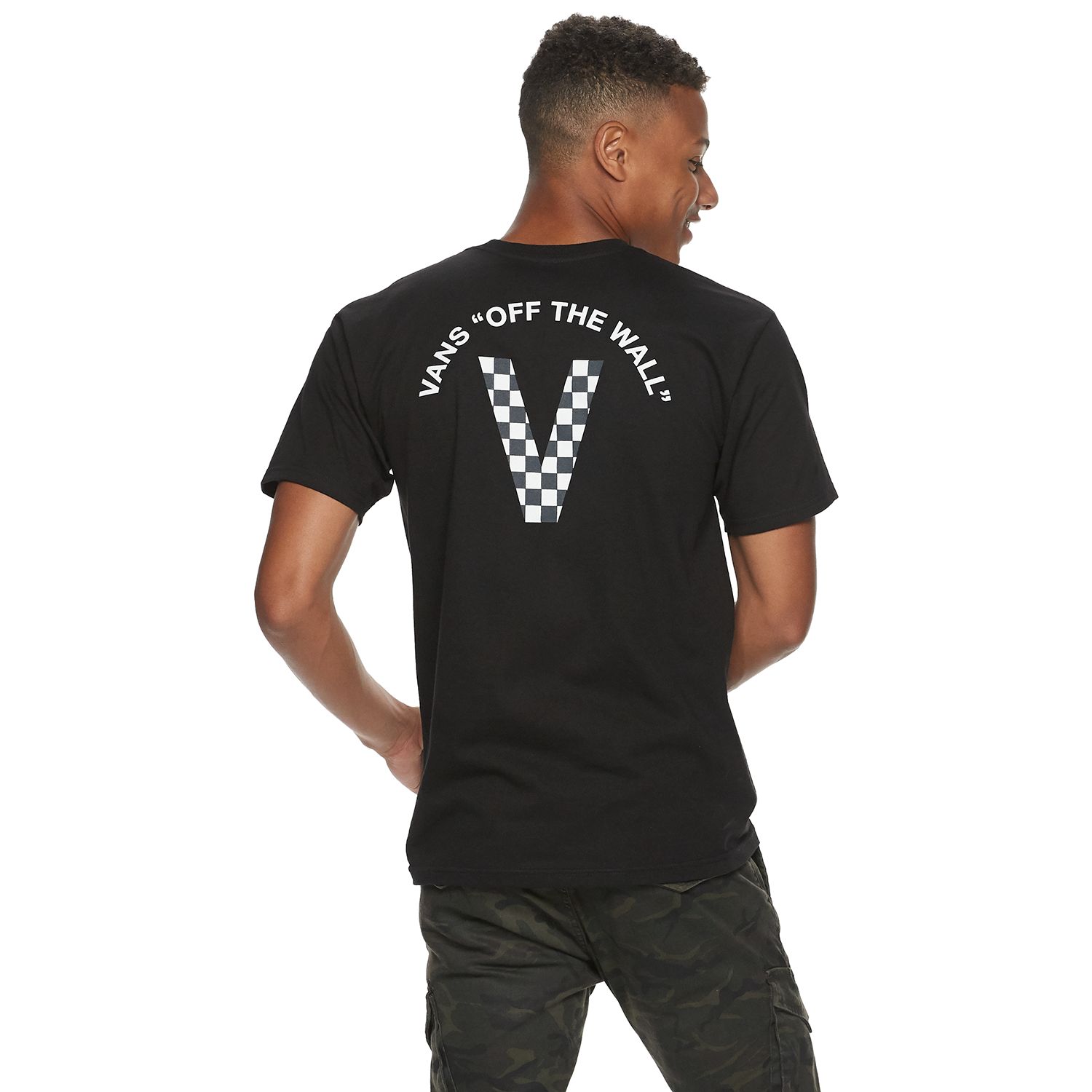 vans checkered tee