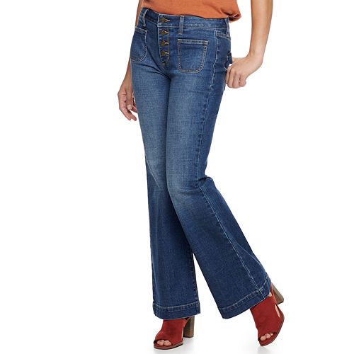 Women's SONOMA Goods for Life® High Rise Wide Leg Jeans