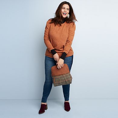 Plus Size EVRI™ Draped Twill Shirt