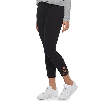 Lattice hem leggings sales