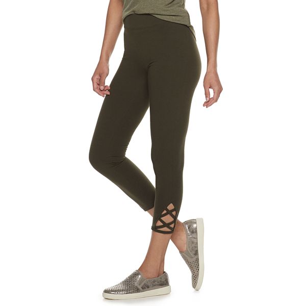 Women's Sonoma Goods For Life® Lattice-Hem Leggings