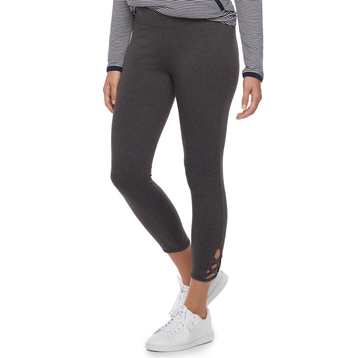 Plus Size Lands' End Sport Knit High-Waist Corduroy Leggings