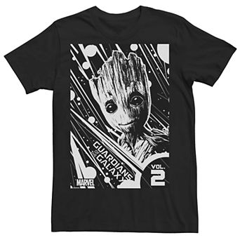 Men's Marvel Guardians Of The Galaxy 2 Groot Splatter Poster Graphic Tee