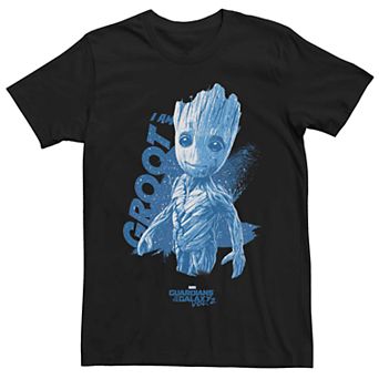 Men's Marvel Guardians Of The Galaxy 2 I Am Groot Space Poster Graphic Tee