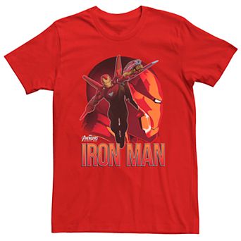 Men's Marvel Avengers Infinity War Iron Man Action Shot Tee