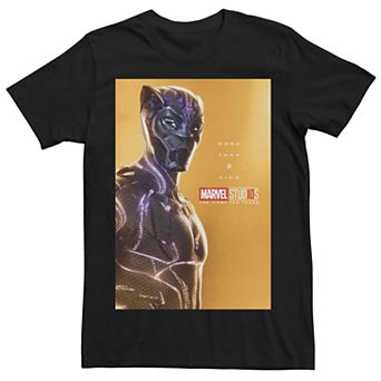 Men's Teen Marvel Studios Black Panther More Than A King Poster Tee