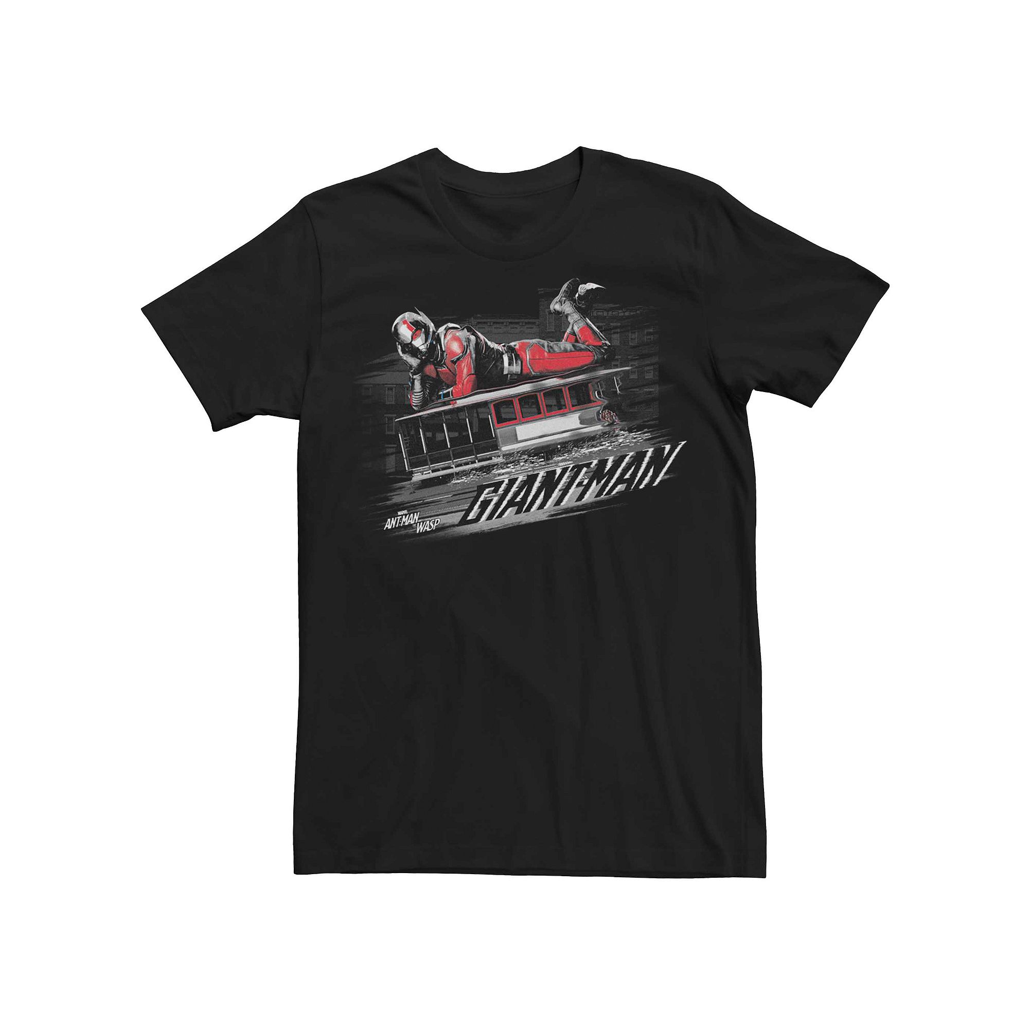 Mens Marvel Ant-Man And The Wasp Giant-Man Ride Tee, Size: Medium, Black