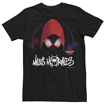 Men's Marvel Spider-Man Into The Spiderverse Hooded Miles Tee