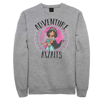 Juniors' Disney's Aladdin Jasmine "Adventure Awaits" Fleece Sweatshirt