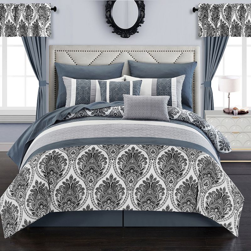 49135608 Chic Home Vivaldi 20-pc. Comforter, Window Treatme sku 49135608