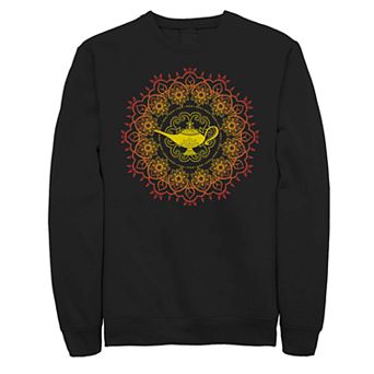 Juniors' Disney's Aladdin Genie Lamp Geometric Henna Pattern Fleece Sweatshirt