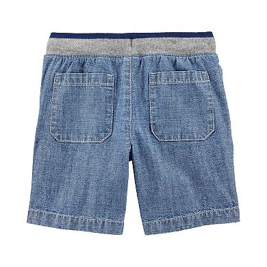 Toddler Boy Carter's Easy Pull-On Chambray Dock Shorts