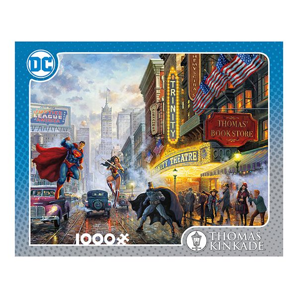 Disney S 1 000 Piece Thomas Kinkade Dc Comics The Trinity Puzzle By Ceaco