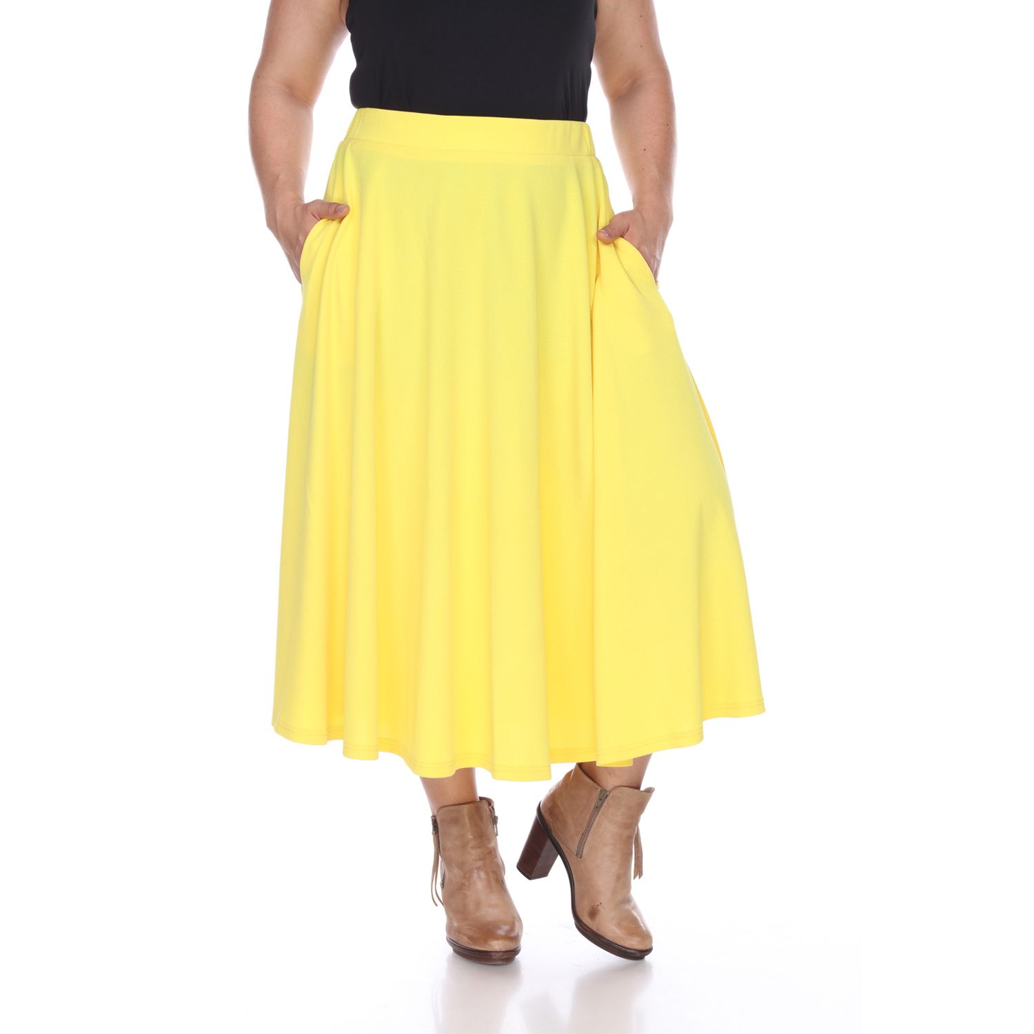 mid length skirts plus size