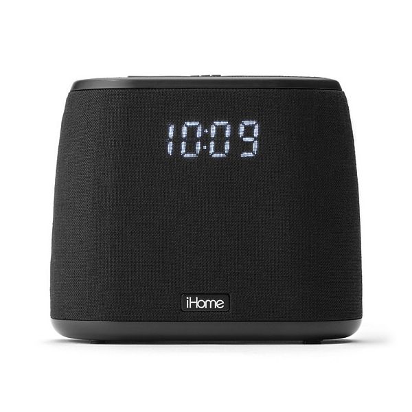 iHome Bluetooth Dual Alarm FM Clock Radio with Speakerphone and Dual USB Charging Dual Charge 