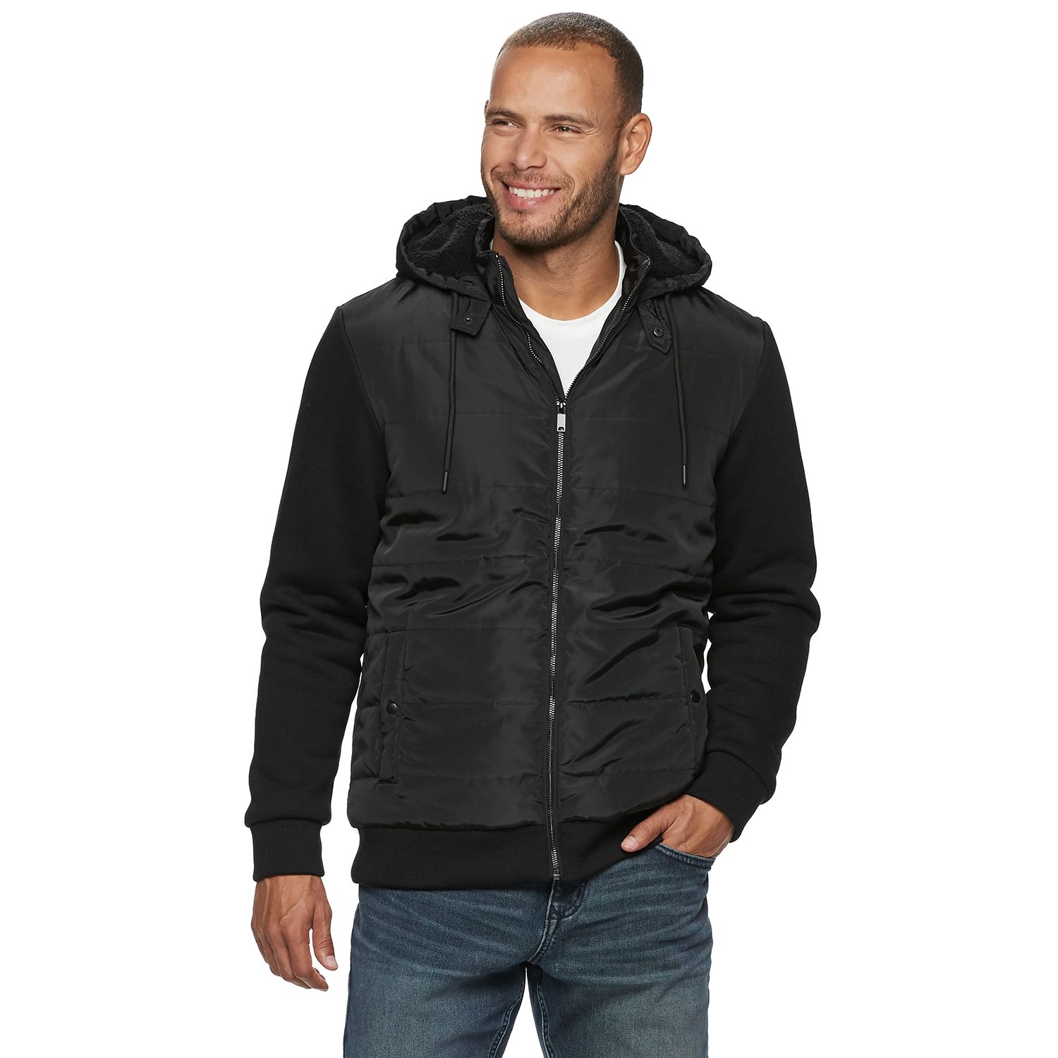 kohls mens sherpa lined hoodie