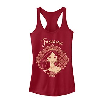Junior's Disney's Aladdin Jasmine Geometric Portrait Tank Top