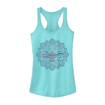 Junior's Disney's Aladdin Genie Lamp Geometric Poster Tank Top