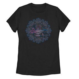 Junior's Disney's Aladdin Genie Lamp Geometric Poster Tee Shirt