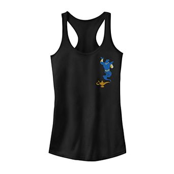 Juniors' Disney's Aladdin Genie Lamp Left Chest Pocket Tank Top
