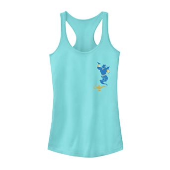 Juniors' Disney's Aladdin Genie Lamp Left Chest Pocket Tank Top