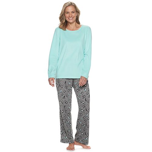 Women's Croft & Barrow® Microfleece Pajama Set