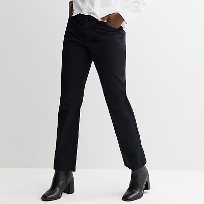 slim fit dress slacks Women's Lee Wrinkle-Free Relaxed Fit Straight-Leg Pants, Size: 12 T/Large, Blue